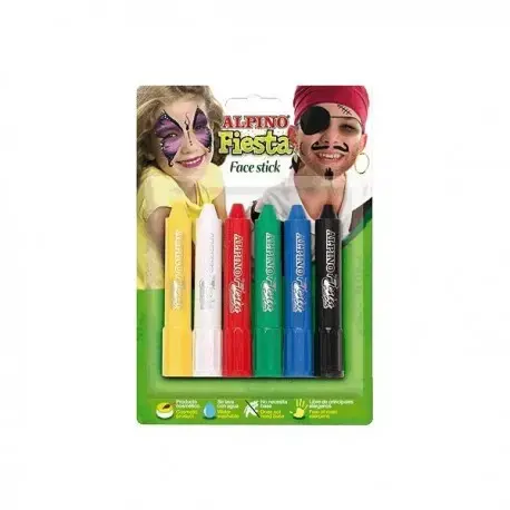 Imagen SET MAQUILLAJE ALPINO FIESTA STICK FACE C/6