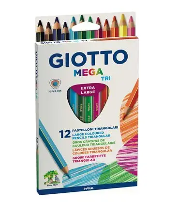 Imagen LAPICES DE COLORES MEGA-TRI C/12. GIOTTO