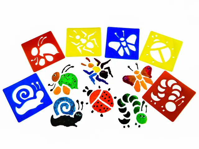 Imagen PACK DE 6 PLANTILLAS INSECTOS.