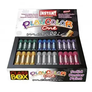 Imagen TEMPERA PLAYCOLOR ONE METALLIC 10GR. CLASSBOX 72 unid.