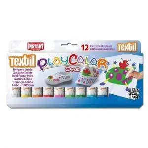 Imagen TEMPERA PLAYCOLOR ONE TEXTIL 10GR. 12 COL. INSTANT