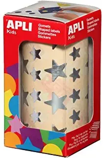 Imagen ROLLO GOMETS ESTRELLA PLATA. APLI