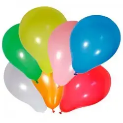 Imagen BOLSA GLOBOS COLORES SURTIDOS N 9 C/100