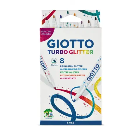 Imagen ROTULADOR GIOTTO TURBO GLITTER C/8