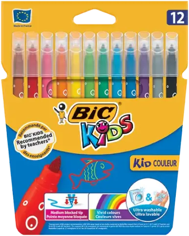 Imagen ROTULADORES 12 COLORES BIC KIDS