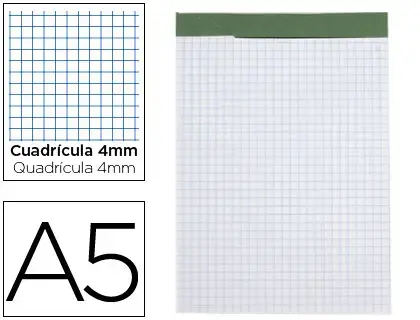 Imagen BLOC DE NOTAS A5 80 HOJAS 4MM. LIDERPAPEL