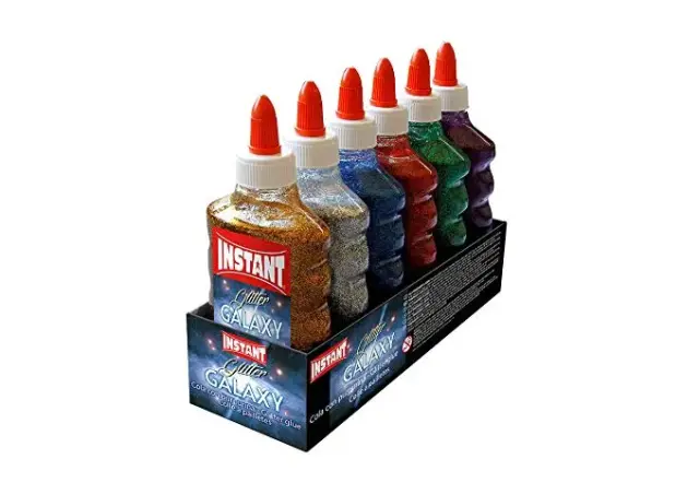 Imagen PACK DE 6 GLITTER GLUE METALLIC 180 ML. 