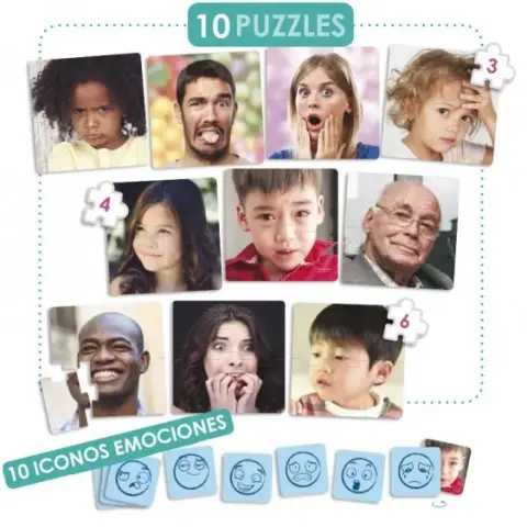 Imagen SET DE PUZZLES - LAS 10 EMOCIONES