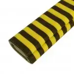 Imagen PAPEL CRESPON 50X250CM. RAYAS AMARILLAS NEGRAS