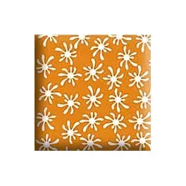 Imagen LMINA GOMA EVA NARANJA SUNFLOWERS BLANCAS 50 x 33 cm