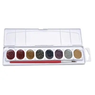 Imagen ACUARELA GLITTER 8 COLORES. GIOTTO