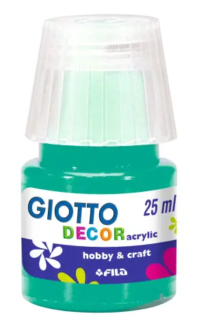 Imagen PINTURA ACRLICA VERDE ESMERALDA 25ML. GIOTTO
