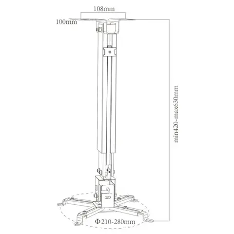 Imagen SOPORTE DE TECHO PROYECTOR APPSV00. APPROX 2