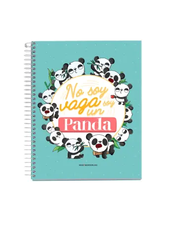 Imagen NOTEBOOK 4 A5 CUADRCULA NO SOY PANDA