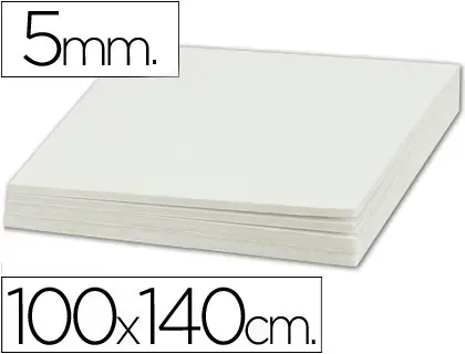 Imagen CARTON PLUMA BLANCO 5MM 100X140CM. DHP