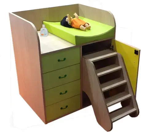 Imagen MUEBLE CAMBIADOR CON ESCALERA