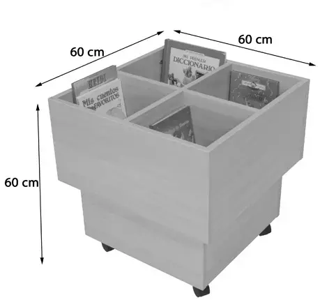 Imagen MUEBLE CUBO LIBRERA 2