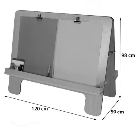 Imagen MUEBLE CABALLETE PINTURA 4 NIOS/AS 2