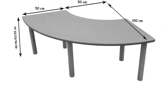 Imagen MESA DE ARO 100 x 100 cm 2