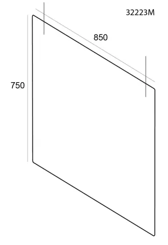 Imagen MAMPARA DE PROTECCION TECHO 850x750 MM. 2