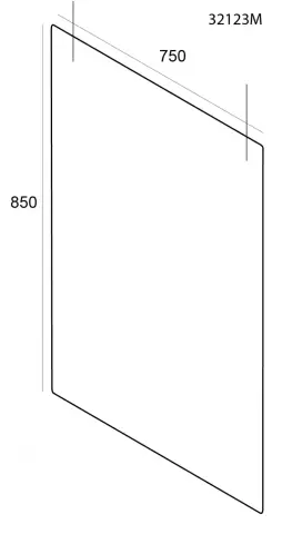 Imagen MAMPARA DE PROTECCION TECHO 750x850 MM. 2