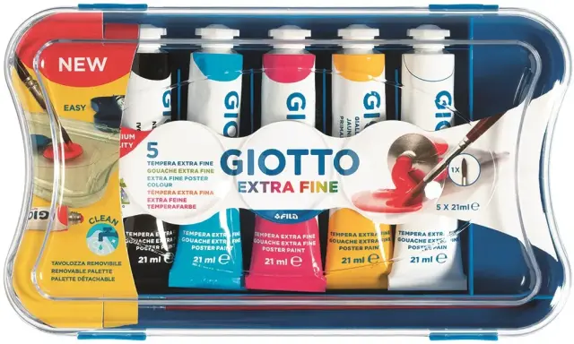 Imagen ESTUCHE 5 TEMPERAS TUBO. GIOTTO