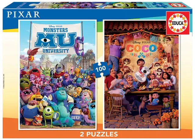 Imagen PUZZLE 2X100 PZAS. DISNEY PIXAR. EDUCA