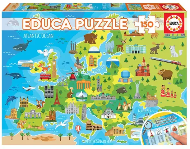 Imagen PUZZLE MAPA EUROPA 150 PZAS. EDUCA