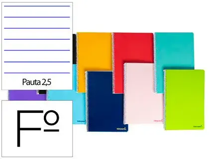 Imagen CUADERNO F 2.5MM. 80 H. 60 GR. LIDERPAPEL