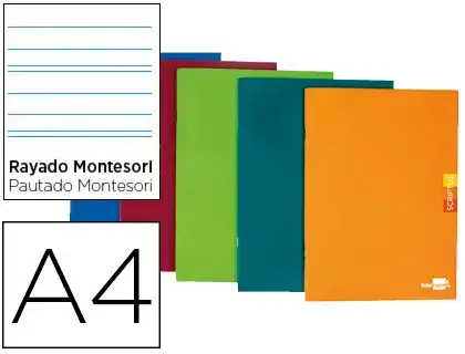 Imagen LIBRETA A4 SCRIPTUS PAUTA MONTESSORI 5MM.