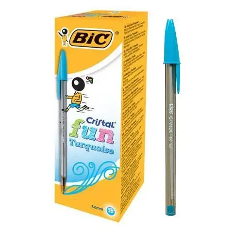 Imagen BOLIGRAFO BIC CRISTAL FUN TURQUESA