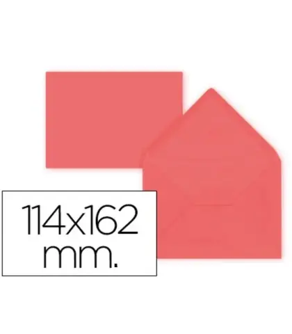 Imagen SOBRE ROJO 114X162 MM. LIDERPAPEL