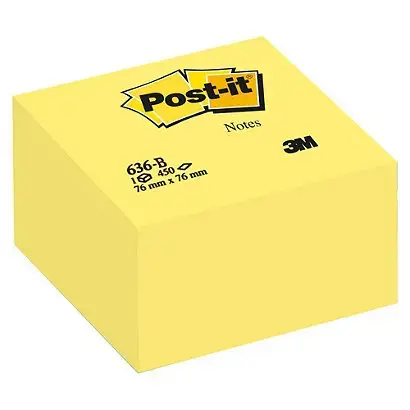 Imagen CUBO DE NOTAS ADHESIVAS 76X76 450 H. POST-IT