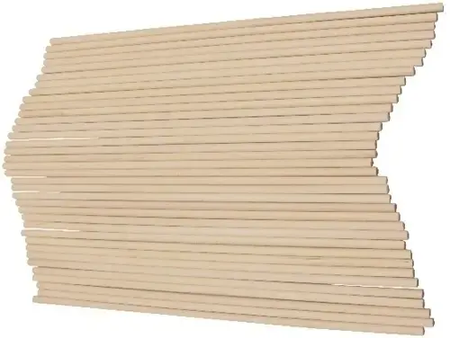 Imagen PACK 36 PALOS MADERA NATURAL 20 CM.