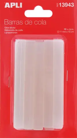 Imagen RECAMBIO DE 10 BARRAS DE SILICONA 11,2MM. APLI