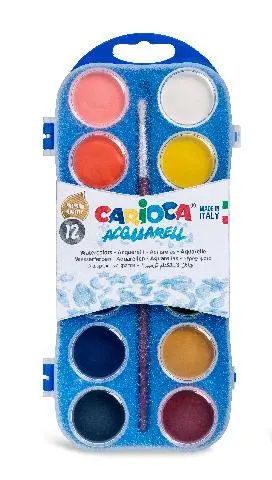 Imagen ACUARELA 12 COLORES CARIOCA