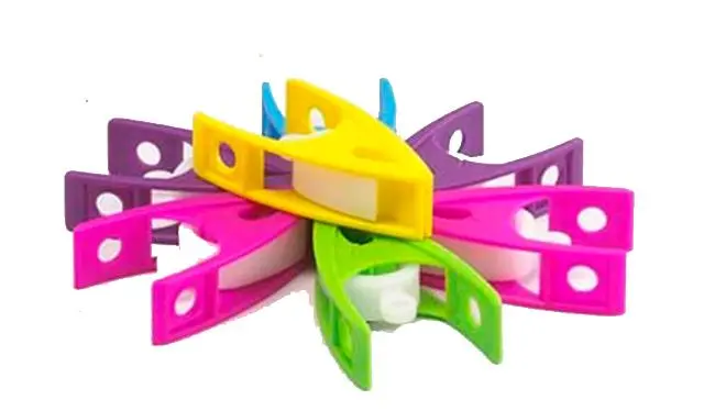 Imagen PINZAS PLASTICO COLORES. COMM.