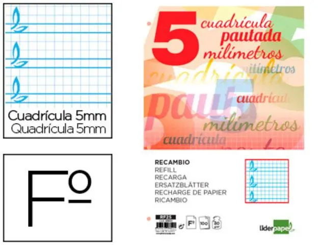 Imagen RECAMBIO F PAUTAGUIA 5MM. LIDERPAPEL 