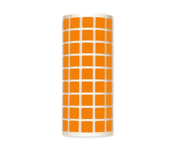 Imagen ROLLO GOMETS CUADRADO 10,5 MM NARANJA. INETA