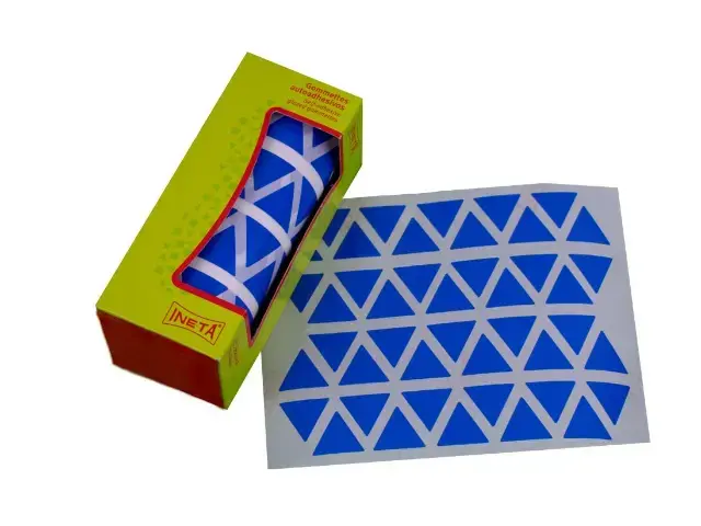 Imagen ROLLO GOMETS TRIANGULO 21 MM AZUL. INETA