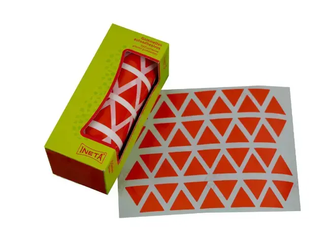 Imagen ROLLO GOMETS TRIANGULO 21 MM NARANJA. INETA