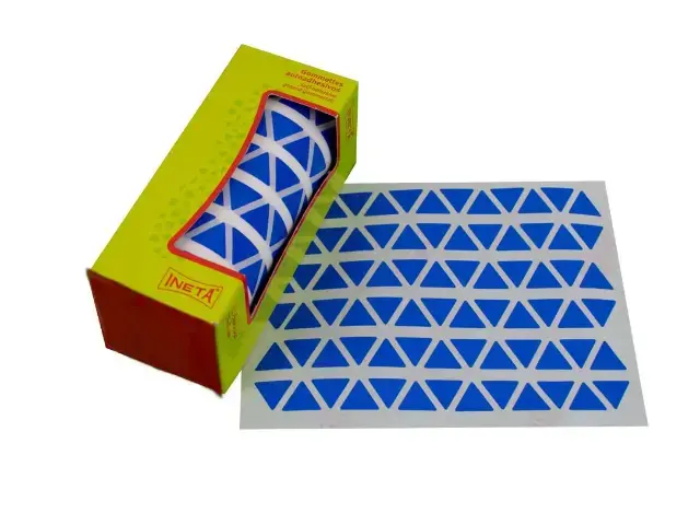 Imagen ROLLO GOMETS TRIANGULO 15 MM AZUL. INETA