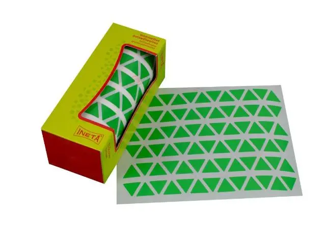 Imagen ROLLO GOMETS TRIANGULO 15 MM VERDE. INETA