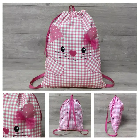 Imagen GATO ROSA MOCHILA