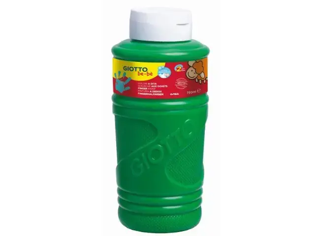Imagen PINTURA DEDOS VERDE 750 ML. GIOTTO BEB