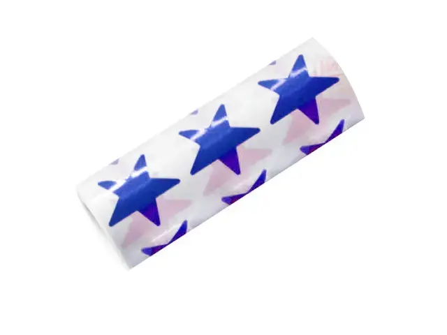 Imagen ROLLO GOMETS XL ESTRELLA METALIZADA AZUL