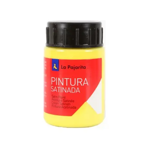 Imagen PINTURA SATINADA AMARILLO LIMON 35ML. LA PAJARITA