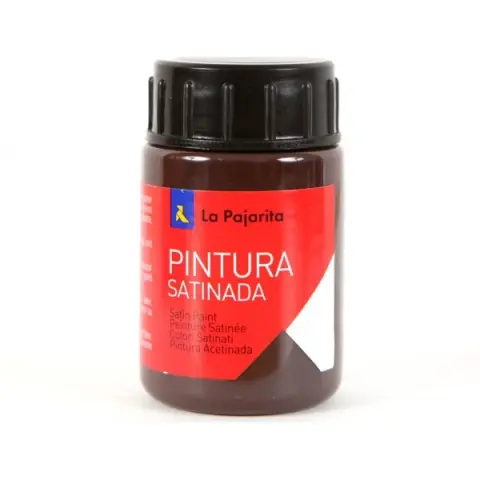 Imagen PINTURA SATINADA MARRON 35ML. LA PAJARITA