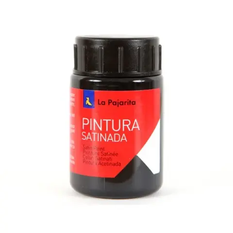 Imagen PINTURA SATINADA NEGRO 35ML. LA PAJARITA