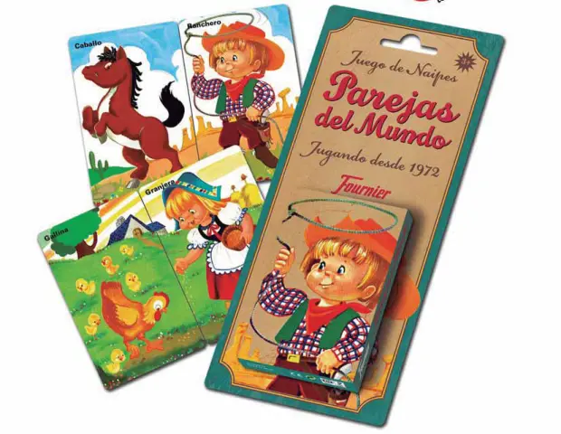 Imagen BARAJA CARTAS INFANTIL PAREJAS DEL MUNDO 
